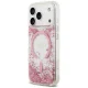 Guess Resin Bottom Glitter MagSafe dėklas iPhone 18 Pro Max / 17 Pro Max, rožinis