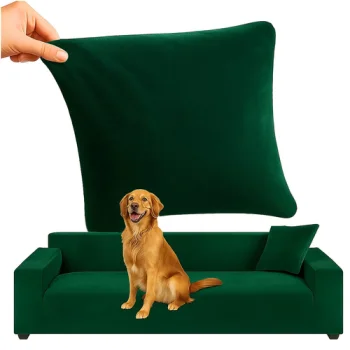 Ruhhy Sofa Cover 190-230 cm, Dark Green