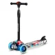 Ricokids Piko 3-Wheel Scooter - Black with Red and White Patterns | Kids\' Safe Ride