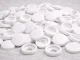 Hinged Screw Covers 100 pcs Snap Caps for Furniture Screws, White