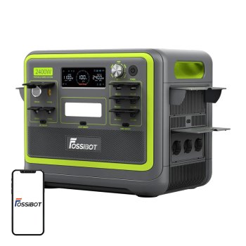 FOSSIBOT F2400 2400W nešiojama elektrinė, žalia