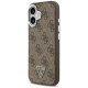 Guess dėklas iPhone 17 telefonui 4G PU Leather su MagSafe, rudas