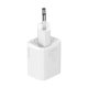 Baseus Super Si 1C 20W sieninis įkroviklis su USB-C į Lightning laidu (1m), baltas