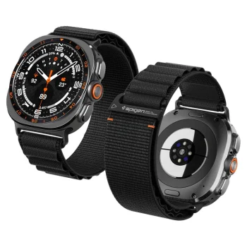 Spigen WBF1 Nylon Strap for Samsung Galaxy Watch Ultra 47mm, Black