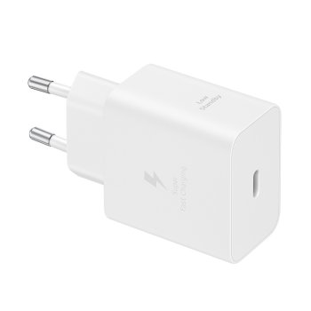 Sieninis įkroviklis Samsung EP-T4511NBEGEU 45W USB-C, baltas