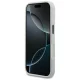 Karl Lagerfeld IML Glitter KL Diamond dėklas iPhone 17 Pro Max, sidabrinis