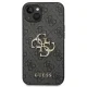 Guess 4G Big Metal Logo dėklas iPhone 13 / 14 / 15, pilkas