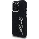 Karl Lagerfeld Signature Denim dėklas, skirtas iPhone 16 Pro Max, juodas