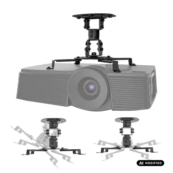 Lubinis projektoriaus laikiklis Maclean MC-200 B, 54–320 mm, iki 13,5 kg, juodas