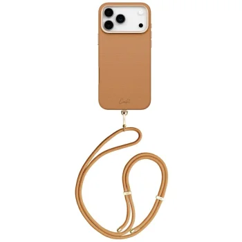 Uniq Coehl Mirelle dėklas iPhone 17 Pro Max telefonui, rudas