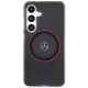 Mercedes-Benz dėklas Samsung Galaxy S24 telefonui IML Ring MagSafe, juodas