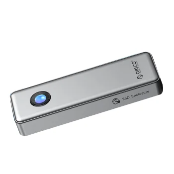 Orico OUM2-G20 M.2 NVME SSD išorinis dėklas USB-C 3.2 20Gb/s, sidabrinis