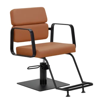 Gabbiano Porto Hairdressing Chair Brown with Black Base