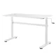 Reguliuojamo aukščio rašomasis stalas Ergo Office ER-401 W, 140x60cm, baltas