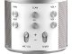 Wireless Bluetooth Karaoke Microphone with Speaker and Case, Silver