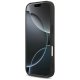 Guess Fixed Glitter Big 4G dėklas, skirtas iPhone 17 Pro, juodas