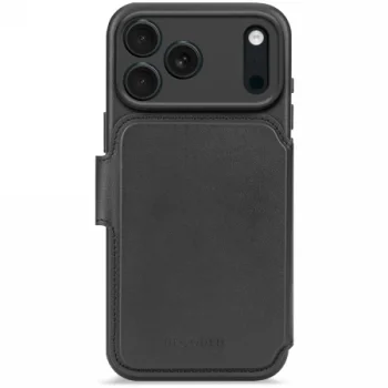 Decoded Leather Detachable Wallet MagSafe Phone Case Cover iPhone 17 Pro - black