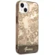 Guess dėklas iPhone 14 Plus telefonui, Porcelain Collection, ochros spalvos