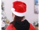 Fluffy Plush Santa Hat with Pom Pom, Red