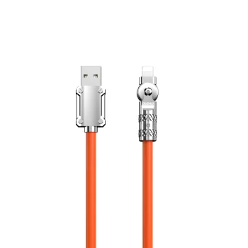 Dudao L24AL USB-A to Lightning Angled Cable 30W 1m Orange