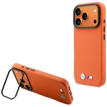 Dėklas BMW M Metal Logo MagSafe skirtas iPhone 17 Pro, oranžinis