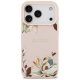 Guess Grained Flowers Classic Logo MagSafe Phone Case Cover iPhone 17 Pro - Pink