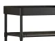 5 aukštų batų lentyna, metalinis stovas su audinio lentynomis, 82 x 59 x 22 cm, juoda