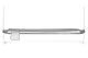 ECOTOYS apsauginis lovos barjeras vaikams, 200 cm, pilkas/baltas