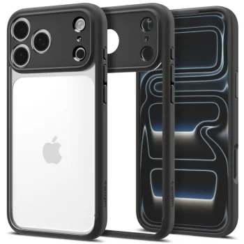 Dėklas Spigen Ultra Hybrid, skirtas iPhone 18 Pro Max / 17 Pro Max, Matte Black