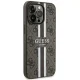 Guess dėklas iPhone 13 / 13 Pro 4G Printed Stripes MagSafe, rudas