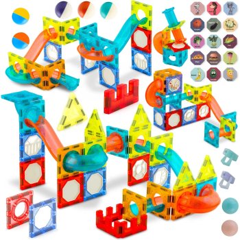 Ricokids RK-763 magnetiniai konstruktoriai su apšvietimu, 110 vnt.