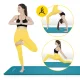 4Fizjo NBR Fitness and Yoga Mat 180x60x1.5 cm, Sea Green