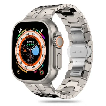 „Tech-Protect Stainless Line“ apyrankė „Apple Watch“ (42/44/45/49 mm), titano spalvos
