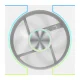 Korpuso ventiliatorius Darkflash DM8 LINE White, 4-pin PWM ARGB, baltas
