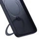 3mk Apple iPhone 15 Pro Max dėklas Smoke Case Mag&Stand, juodas