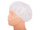 Reusable Shower Cap for Women, Waterproof Bath and Spa Hair Cap, Universal Fit, White
