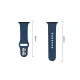 Tech-Protect Silicone dirželis Apple Watch 40 / 41 / 42 mm, tamsiai mėlynas
