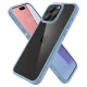 Spigen iPhone 15 Pro Max dėklas Crystal Hybrid, skaidri mėlyna
