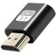 4K HDMI Dummy Plug Display Emulator for Headless GPU Operation, black