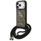 Guess 4G Big Logo dėklas su virvele iPhone 17 Pro, rudas