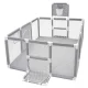 Baby Playpen with Basketball Hoop and Football Goal, 120x180 cm