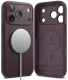 Ringke Silicone MagSafe dėklas telefonui Apple iPhone 18 Pro, tamsi vyšnia
