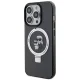 Karl Lagerfeld dėklas iPhone 15 Pro su Ring Stand ir MagSafe, juodas