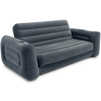 Pripučiama sofa-lova Intex 66552 Queen Size, pilka