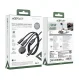 Acefast C6-11 3in1 USB-C laidas - 2x USB-C / Qi 100W 1.2m, juodas