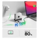 Orico MiniDock 10-in-1 doko stotelė su M.2 SSD lizdu Mac mini 2024 kompiuteriui, sidabrinė