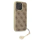 Guess 4G Charms dėklas iPhone 13 Pro ir iPhone 13 telefonui, rudas