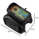 Trizand Bike Frame Bag with Phone Case, Black