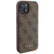 Guess iPhone 15 dėklas ir 5000mAh MagSafe išorinė baterija, rudas