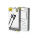 Dudao L7T USB-A – USB-C laidas 66W su LED ekranu 1m, juodas
